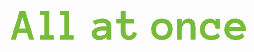 all at once logo